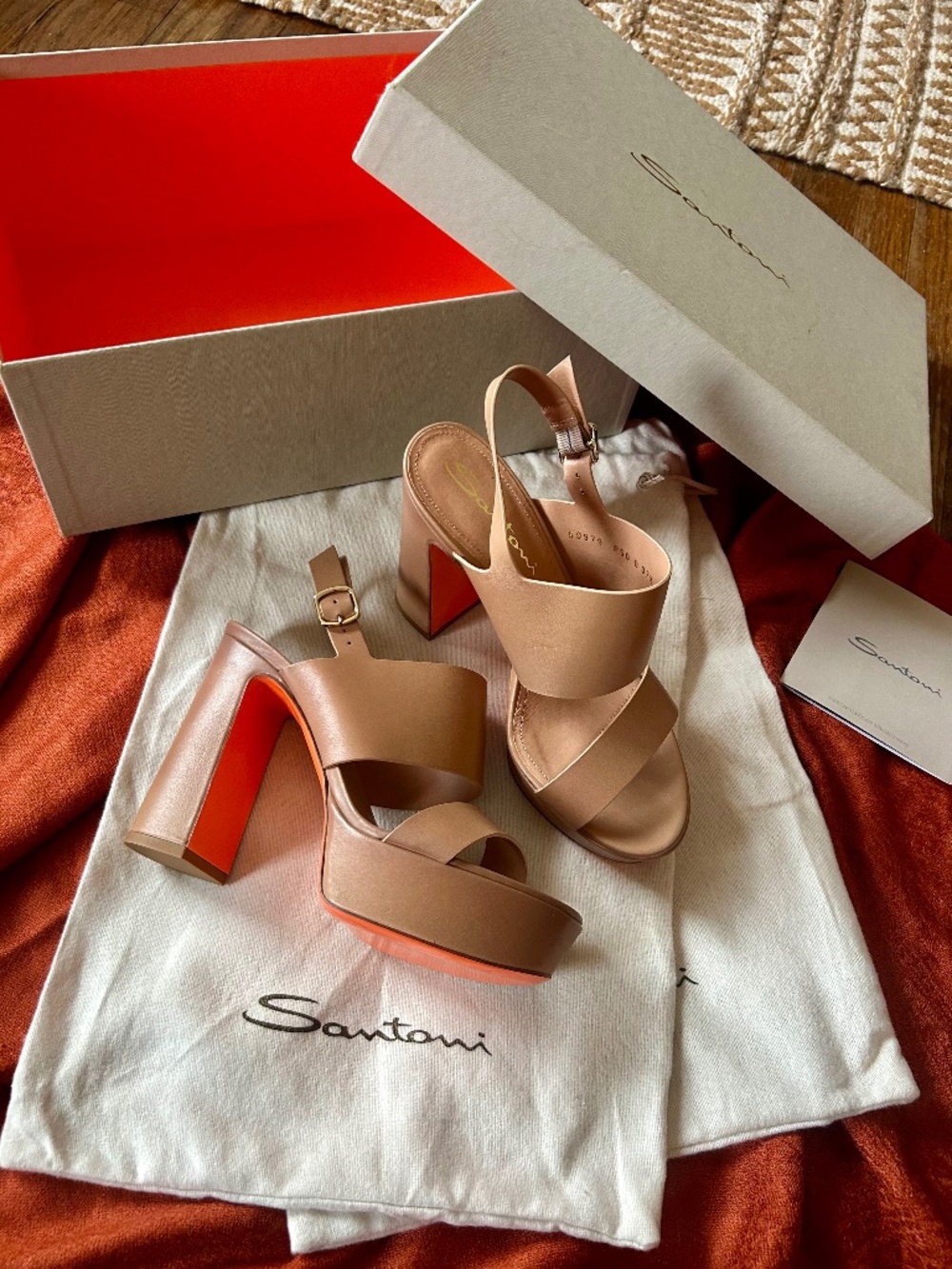 Santoni Women’s High Heel Sandals 7.5
